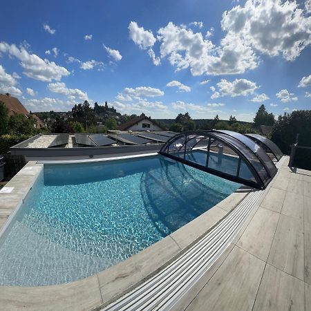 Ferienwohnung Schlossblick - 4 Sterne Sauna Pool Whirlpool Exklusiv Брацнфельс Екстер'єр фото